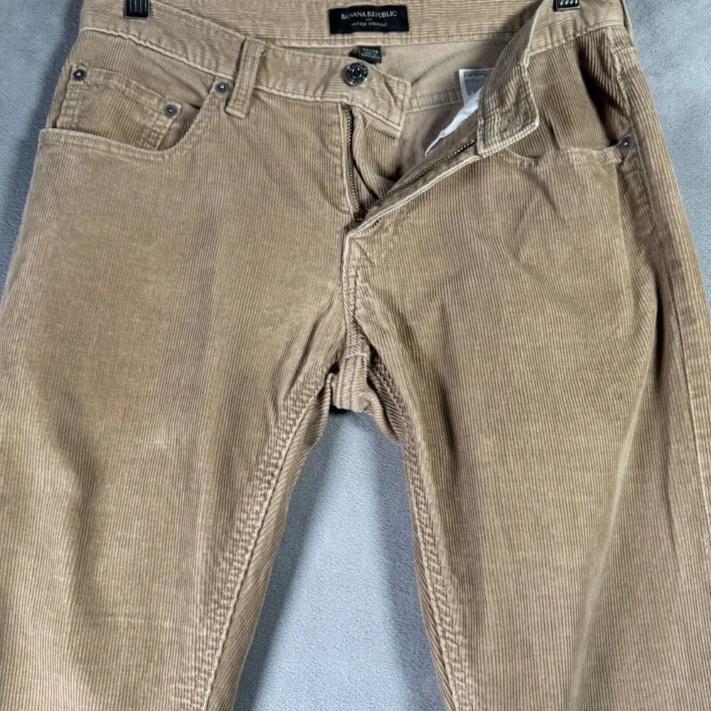 Banana Republic Pants Mens 29 x 32‎ Beige Corduroy Vintage Straight Preppy Gorp